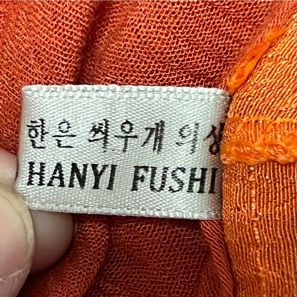 Hanyi Fushi Bohemian Raglan Style Two Tiered Loose Fit Long Sleeve Dress Medium - Picture 9 of 10